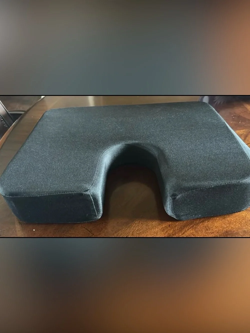 Memory Foam Donut Wedge Seat Cushion - Ergonomic Coccyx Relief